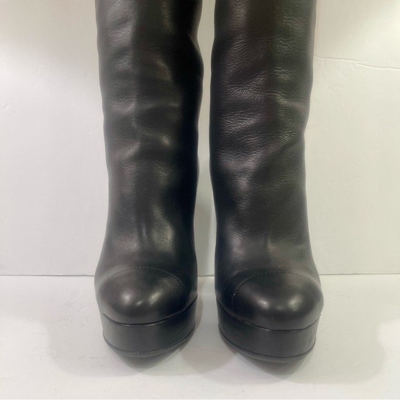 Chanel Cap Toe Over the Knee Platform Boots - Picture 11 of 16